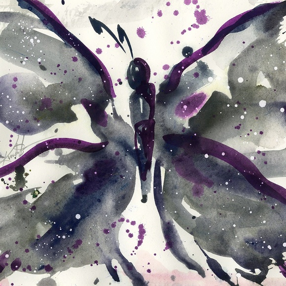 Original Watercolor Butterfly Painting - Butterfly Magic 12 - Picture 2 of 3